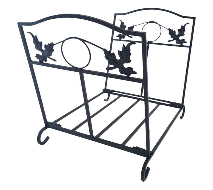 Lifespace Indoor or Outdoor Log Holder - Black (550 x 310 x 400mm)