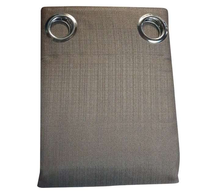Design House Weave Lined Curtain - Coffee (2300 x 2230mm)