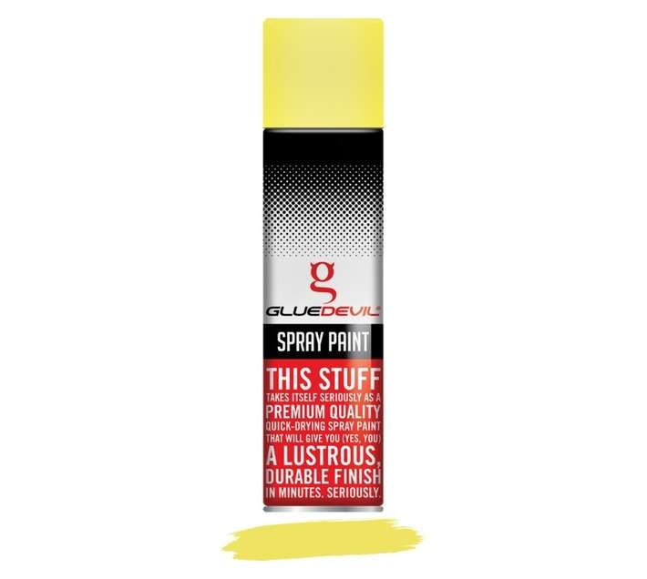 Glue Devil Spray Paint - Fluorescent Yellow (300ml)