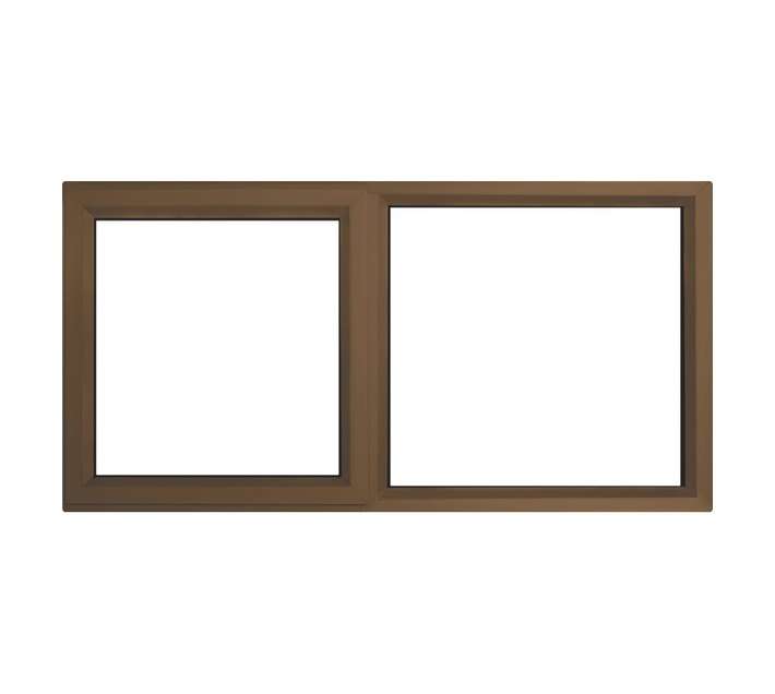 Kenzo KPT126LS 28mm LH RH Fix Aluminium Window - Silver (1200 x 600mm)