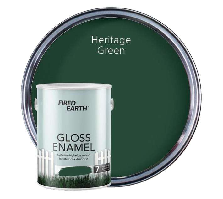 Fired Earth Gloss Enamel - Heritage Green (5L)