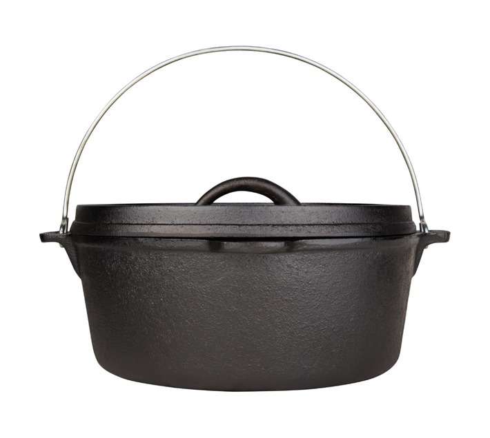 Megamaster No10 Flat Pot - Black
