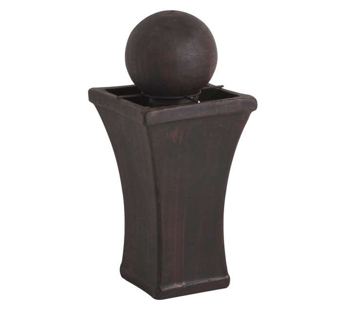 Unique Stone Diaz Small Water Feature - Black/Brown (330 x 330 x 800mm)