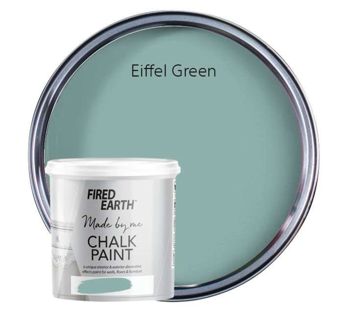 Fired Earth Chalk Furniture and Wall Paint - Eiffel Green (1L)