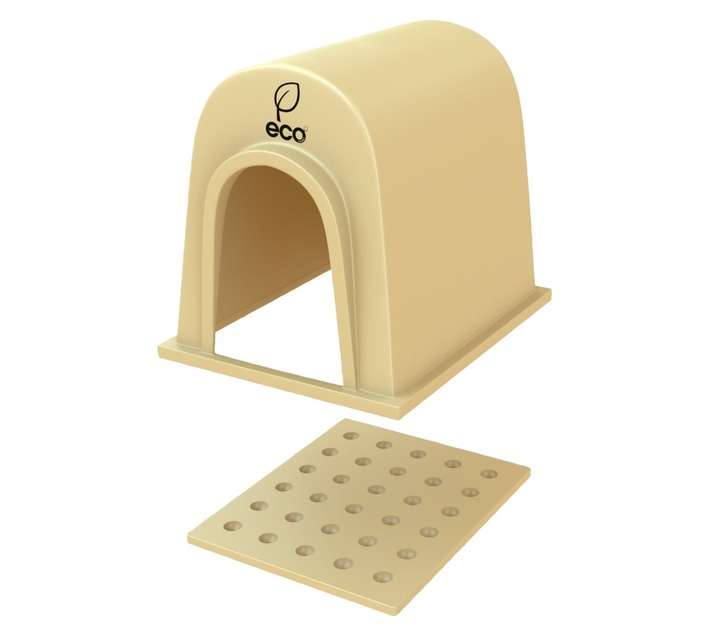 Eco Tanks Medium Dog Kennel - Winter Grass