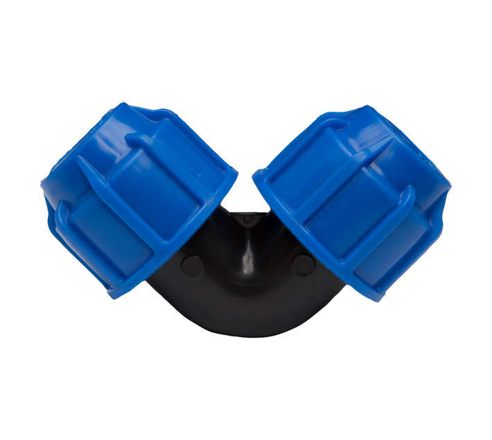 Marley Pipes Astore Compression 90 Degree Elbow - Black and Blue (25mm)
