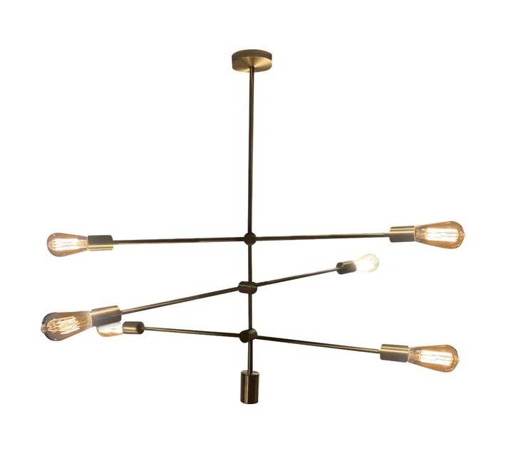 Design House 6 Light Chandelier - Gold