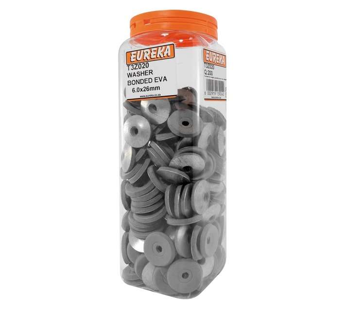 Eureka 200 x EVA Bonded Washers (6 x 26mm)