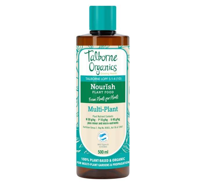 Talborne Organics 5:1:4 (10) Nourish Liquid Plant Food (500ml)