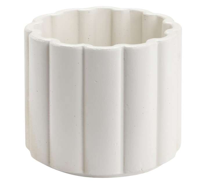 Good Roots Sammy Concrete Pot - White (190 x 160mm)