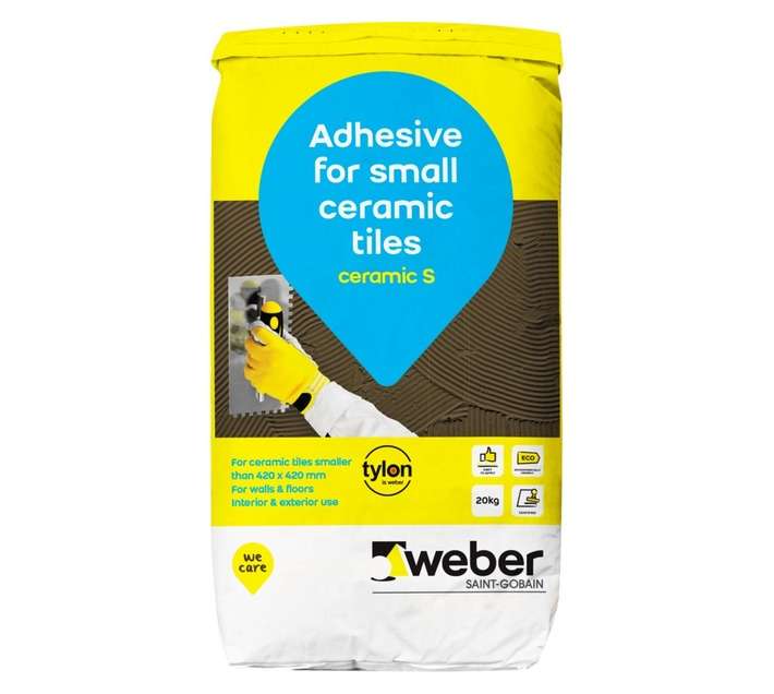 WEBER-TYLON Ceramic S Tile Adhesive - Grey (20kg)