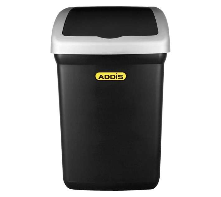 Addis Lift Top Rubbish Bin - Black (32L)