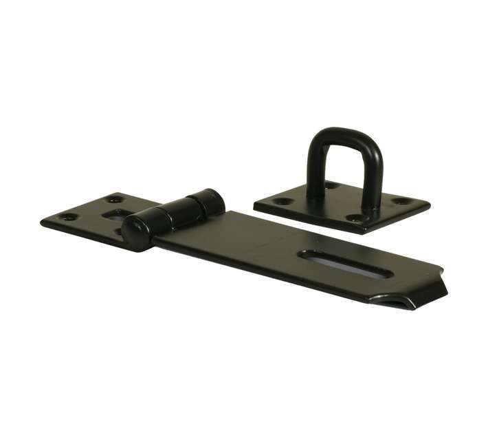 Hasp and Staple Heavy Duty (150mm) - Black