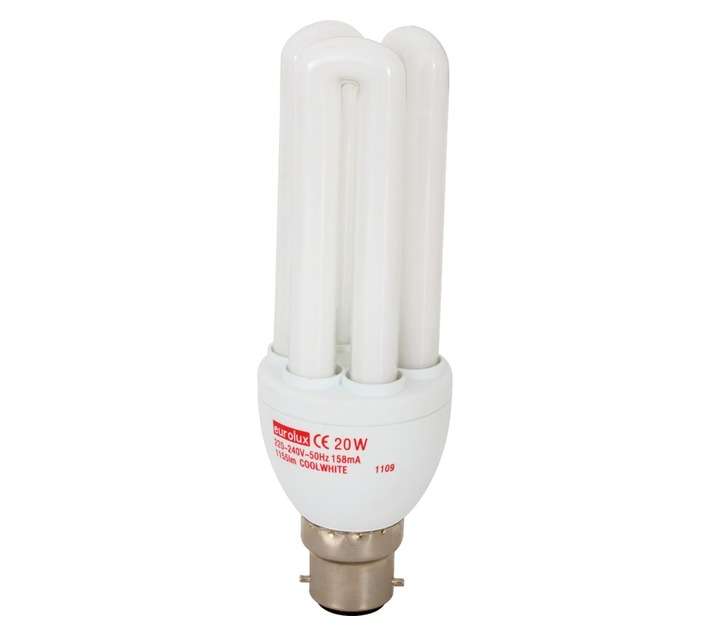 Eurolux B22 3U Compact Fluorescent - Cool White (20w)