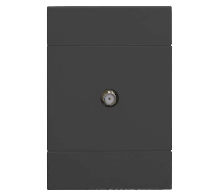 Veti 2VC132 2x4 Satellite Socket Outlet - Charcoal