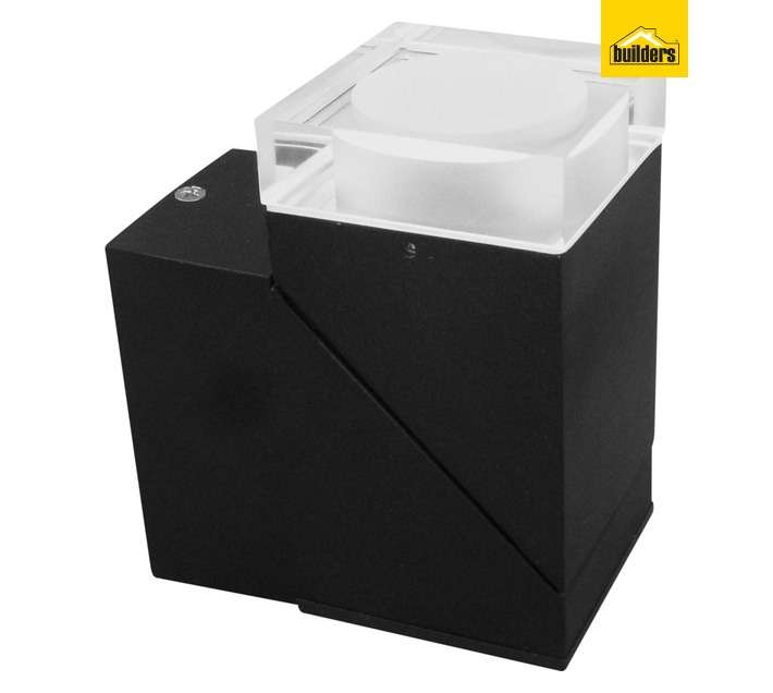Radiant Square LED Wall Light - Matt Black (60 x 60 x 125mm)