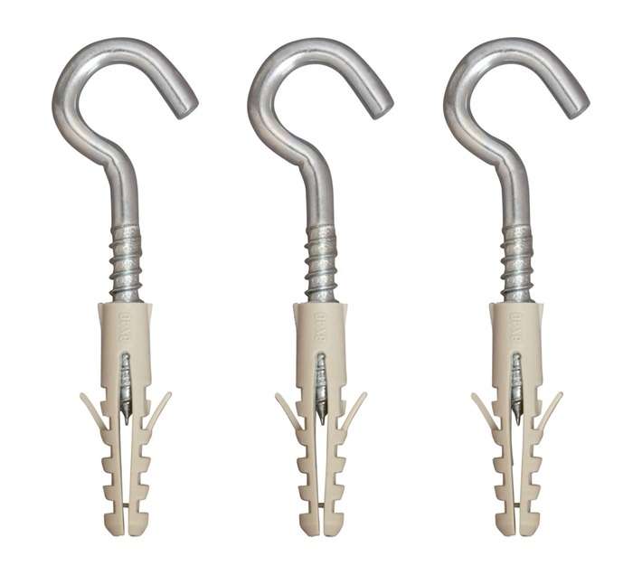 IKA Hook Screw 6mm and Nylon Plug TP (3 Pack)