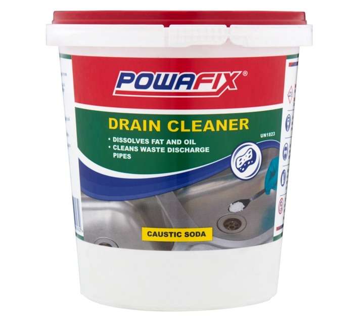 Powafix Caustic Soda Flakes - White (1kg)