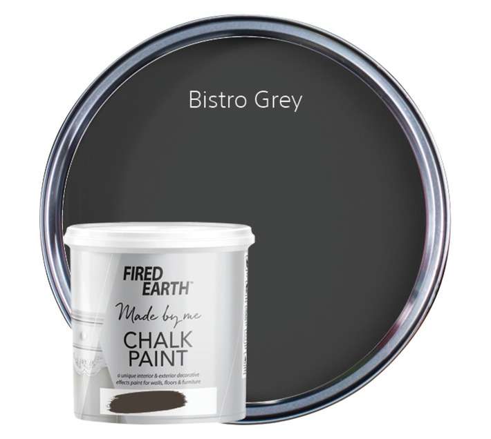 Fired Earth Chalk Furniture and Wall Paint - Bistro Grey (1L)