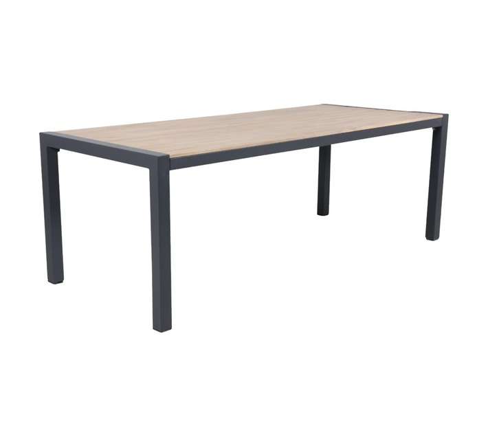 Mayfair Wood Top Dining Table - Gunmetal (2000 x 895 x 750mm)
