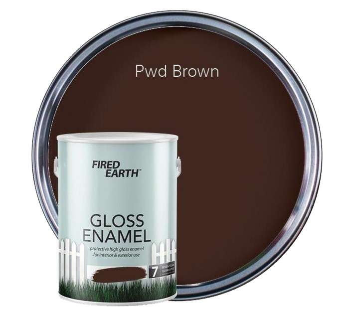 Fired Earth Gloss Enamel - Brown (5L)
