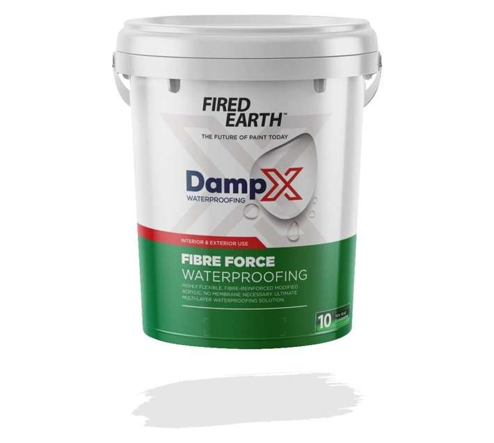 Fired Earth BW113-7-20L DampX Fibre Reinforced Waterproofing - White (20L)