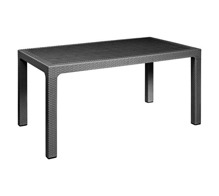 Gold Sun 1115/CH Protea Rattan Rectangular Table - Charcoal (1500 x 850mm)