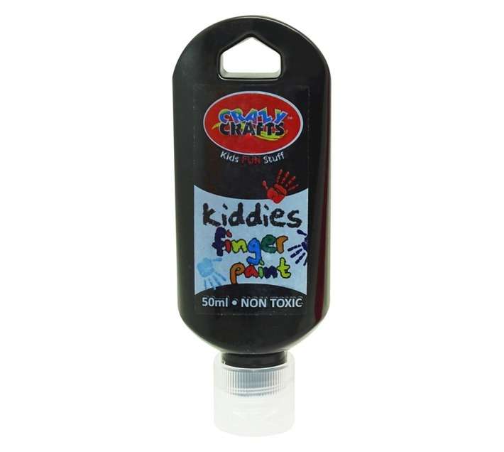 Acrilex Kiddies Finger Paint - Black (50ml)