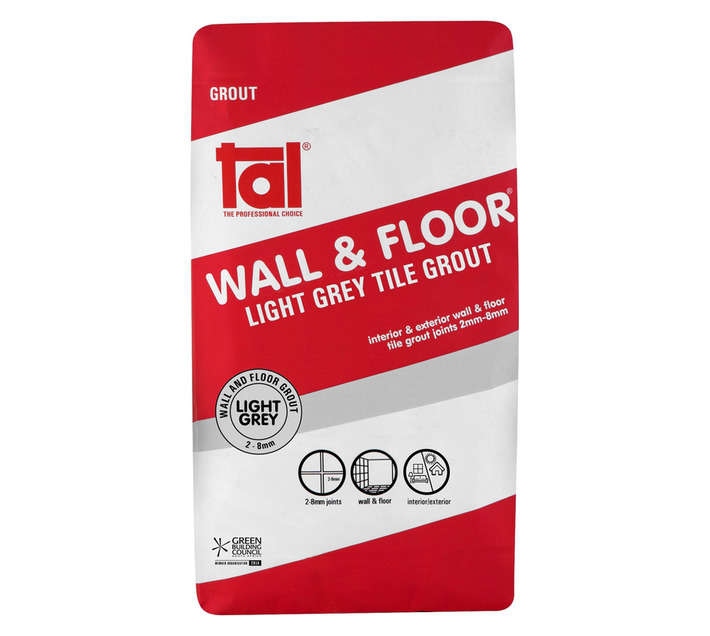 TAL Wall and Floor Grout - Light Grey (20kg)