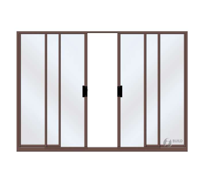 iBuild Aluminium Sliding Door - Bronze (2100 x 3000mm)