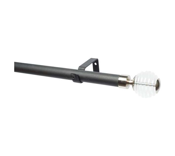 Design House 28PSSC25MB Single Stacked 28mm Pole Set - Clear (3000mm)
