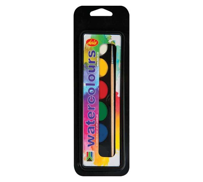 Dala 6 Piece Water Colours Set with Brushes