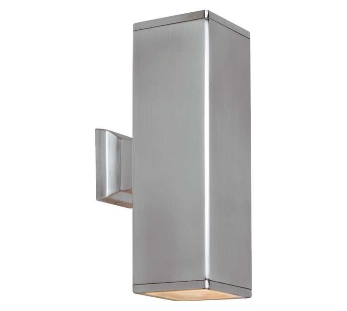 Radiant LS379GU10SG Square Beam Wall Light - Silver/Grey (86 x 143 x 270mm)