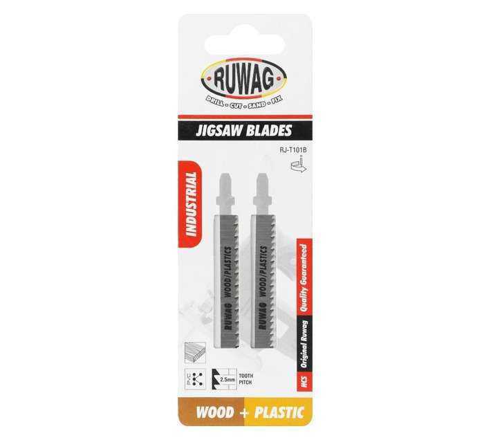 Ruwag RJ-T101B T-Shank Wood/Plastic Jigsaw Blades (2 Pack)