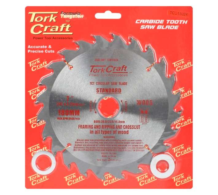 Tork Craft 24T Circular Saw Blade (180mm)