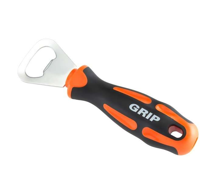 Grip Bottle Opener - Orange/Black