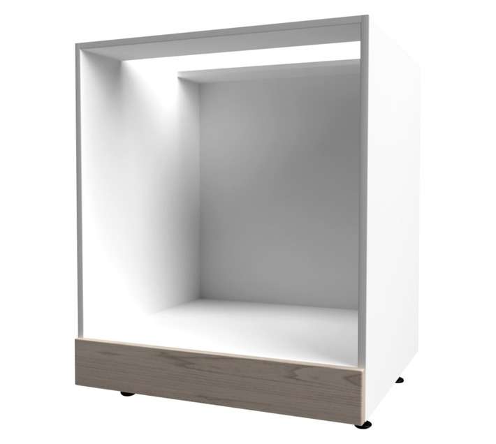 Home and Kitchen Base Unit Wrap Under Counter Oven Cabinet - Black Cherry (600mm)