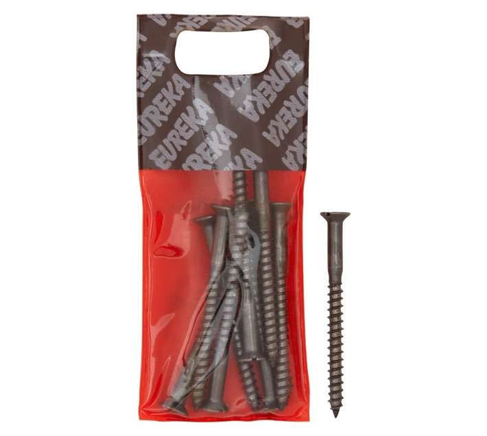 Eureka 1BJ80U 5 x 60mm W/Screw Countersunk Steel (10 Pack)