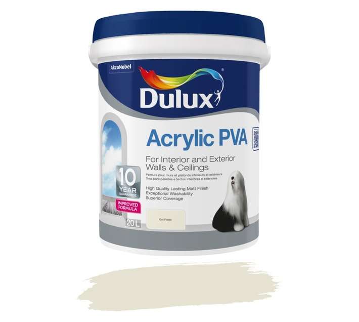 Dulux Acrylic PVA - Oat Fields (20L)