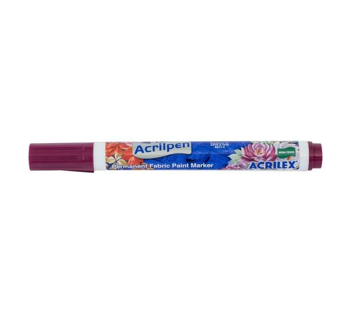 Acrilex AAPWI Acripen Fabric Maker - Wine (14 x 14 x 145mm)
