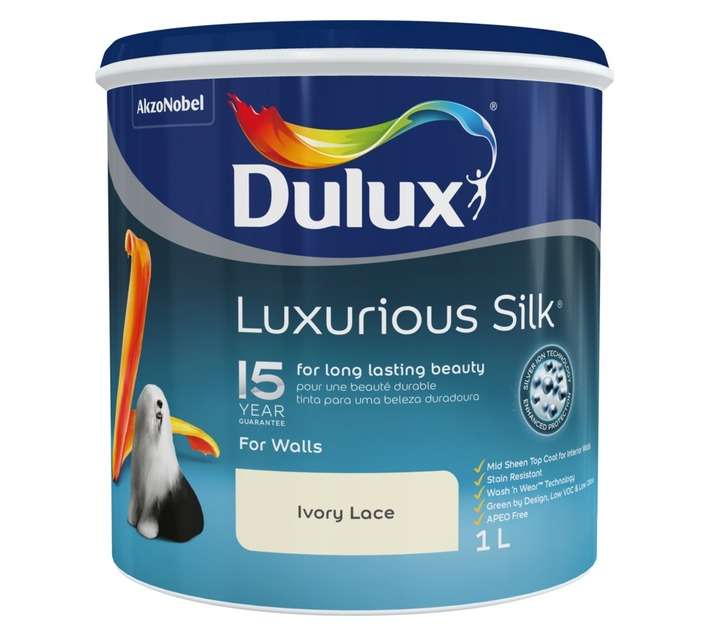 Dulux Luxurious Silk - Ivory Lace (1L)
