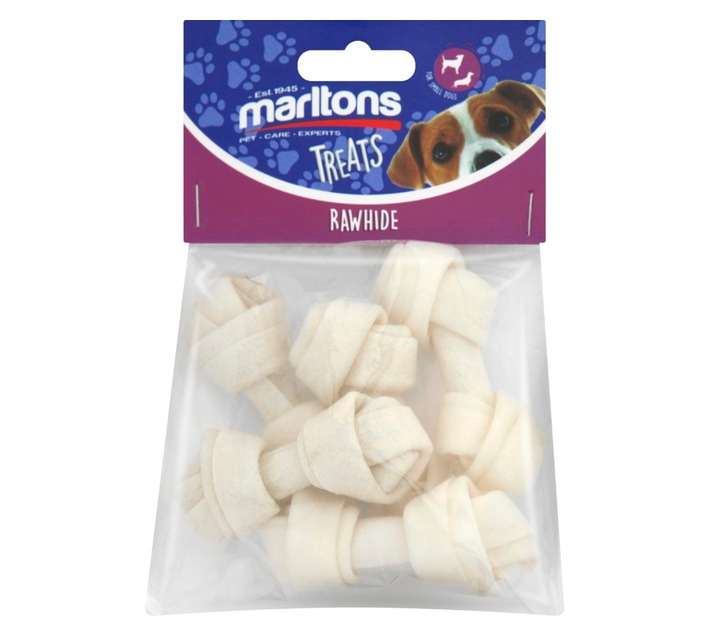 Marltons 5 x Rawhide Mini Chew Bones (65mm)