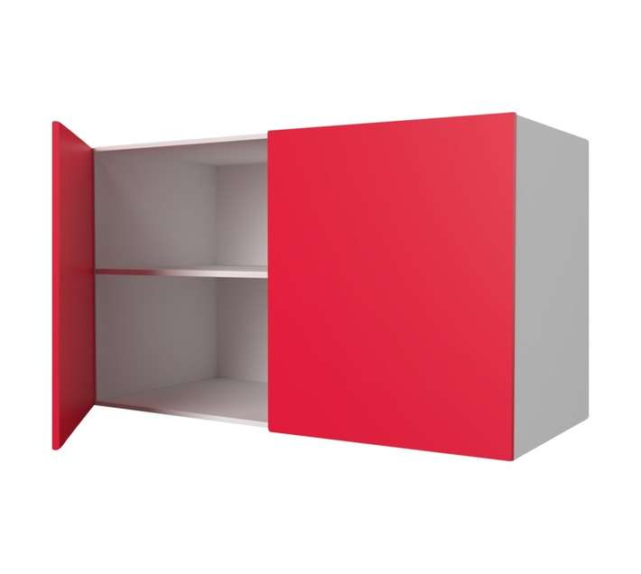 Home and Kitchen Gloss Top Cabinet Unit - Candy Red (1200 x 300 x 720mm)