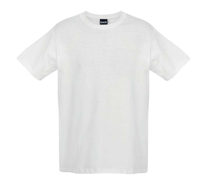 Beck Cotton Crew Neck T-Shirt - White (2 x Extra L)