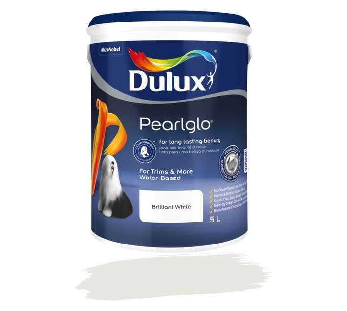 Dulux Pearlglo Water Based - White (5L)