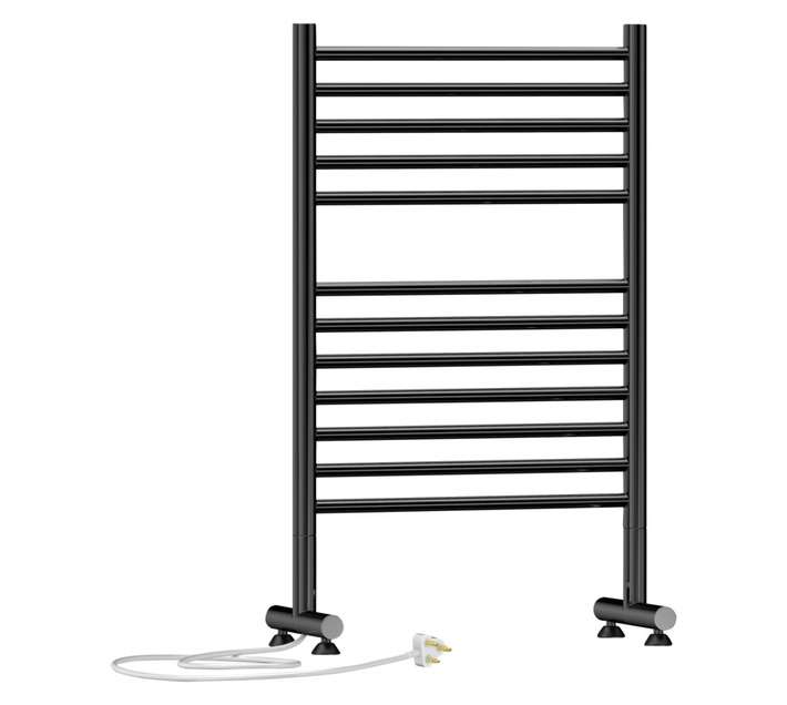 Jeeves ZAEF520P Tangent E Mirror Polished Freestanding Towel Rail - Silver (520 x 865mm)