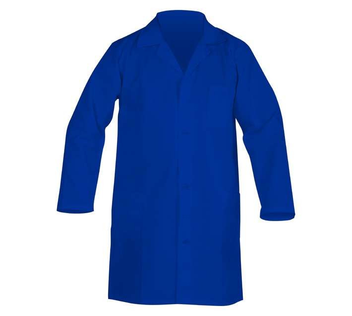 Beck Poly Cotton Long Sleeve Dust Coat - Royal (Size 48)
