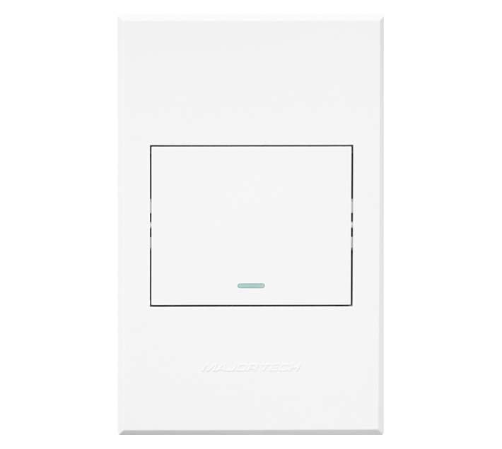 Veti 3 Series 1 Lever 1 Way Switch - White (100 x 50mm)