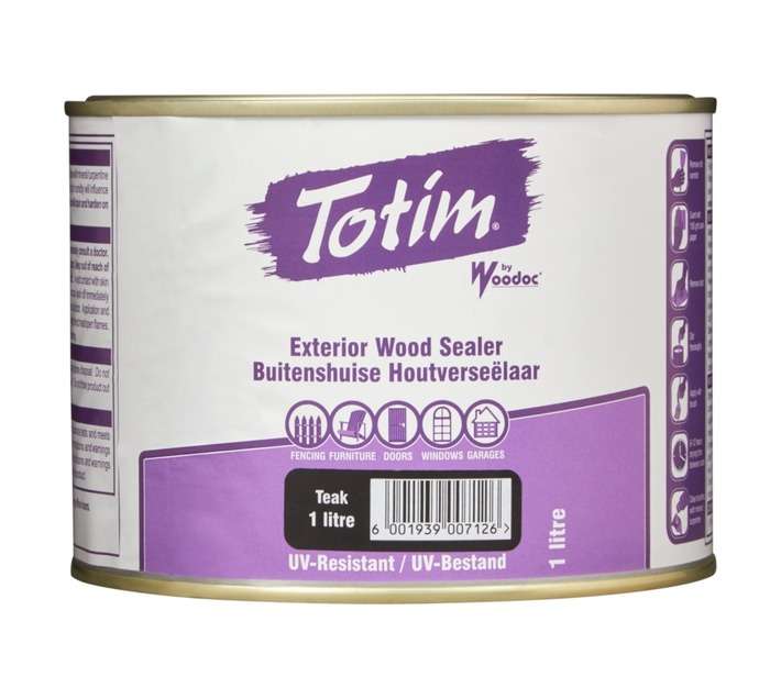 Woodoc Totim Exterior Wood Sealer - Teak (1L)