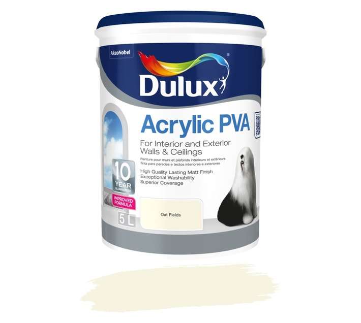 Dulux Acrylic PVA - Oat Fields (5L)